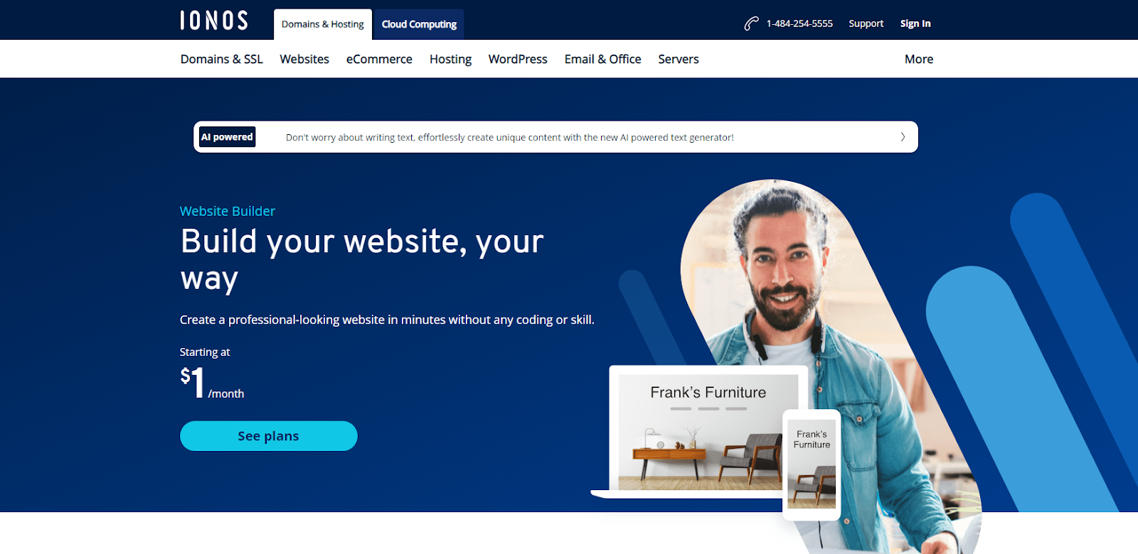 IONOS home page