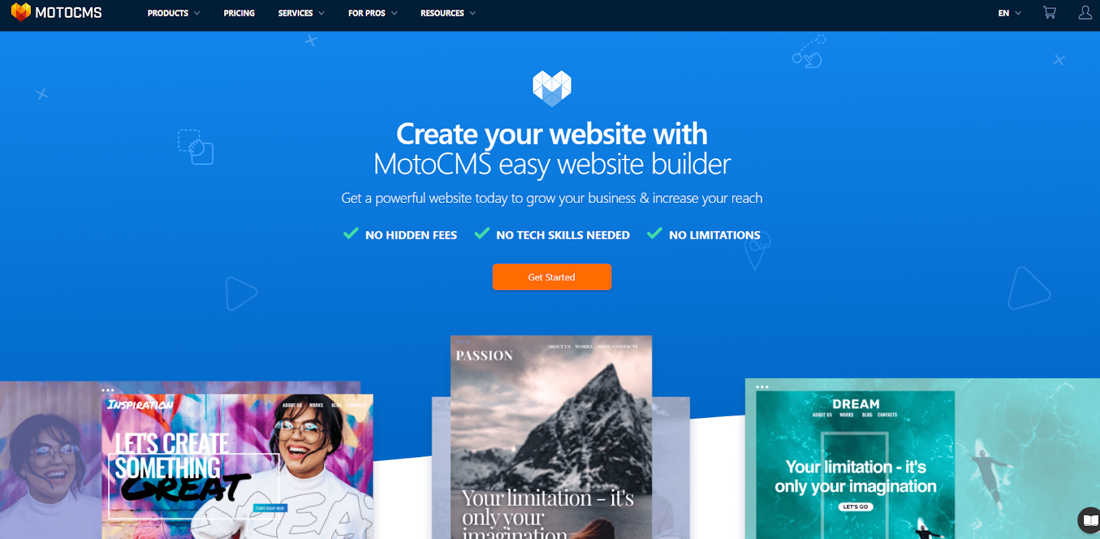 MotoCMS home page