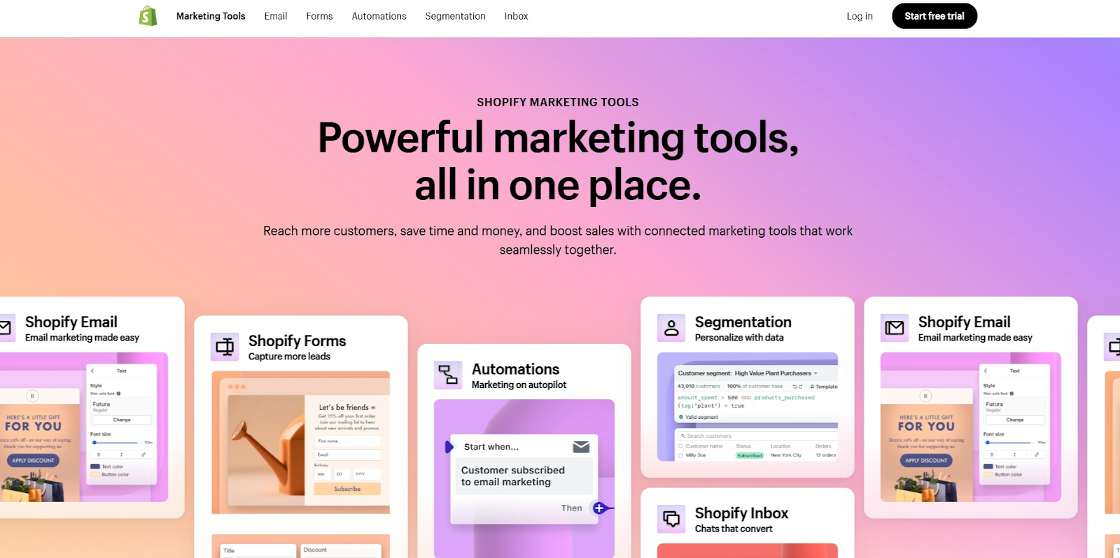 Shopify marketing tools