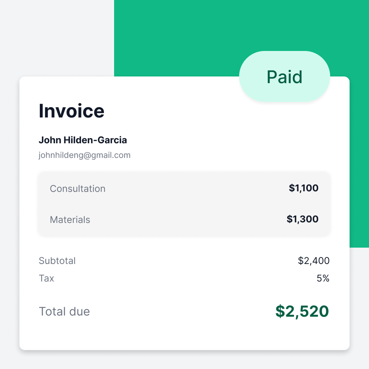 A screenshot from the Durable app shows invoicing software.