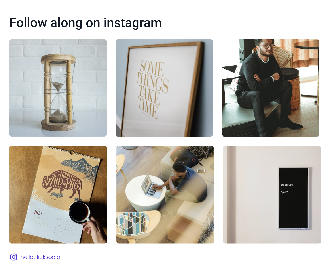 Image of social media management company's Instagram feed