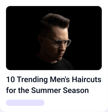 Generated blog post of trending men's haircuts